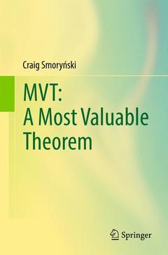 Couverture de l’ouvrage MVT: A Most Valuable Theorem
