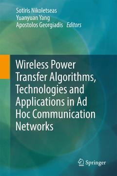Cover of the book Wireless Power Transfer Algorithms, Technologies and Applications in Ad Hoc Communication Networks