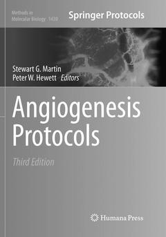 Couverture de l’ouvrage Angiogenesis Protocols