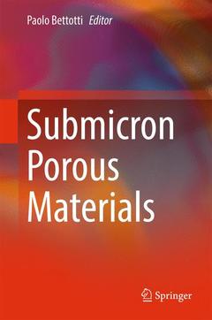 Couverture de l’ouvrage Submicron Porous Materials