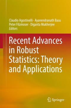 Couverture de l’ouvrage Recent Advances in Robust Statistics: Theory and Applications