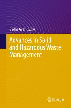Couverture de l’ouvrage Advances in Solid and Hazardous Waste Management