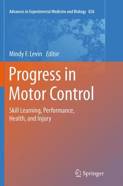 Couverture de l’ouvrage Progress in Motor Control