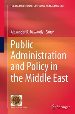 Couverture de l’ouvrage Public Administration and Policy in the Middle East