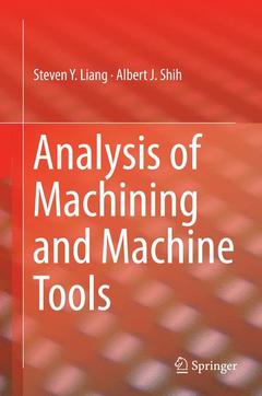 Couverture de l’ouvrage Analysis of Machining and Machine Tools