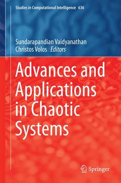 Couverture de l’ouvrage Advances and Applications in Chaotic Systems