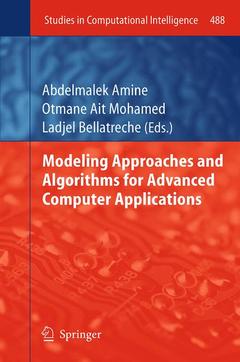 Cover of the book Modeling Approaches and Algorithms for Advanced Computer Applications