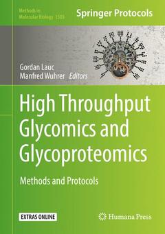 Couverture de l’ouvrage High-Throughput Glycomics and Glycoproteomics