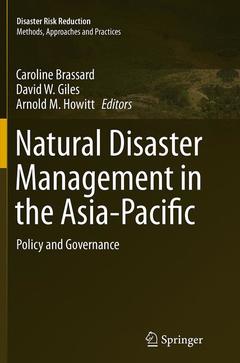 Couverture de l’ouvrage Natural Disaster Management in the Asia-Pacific