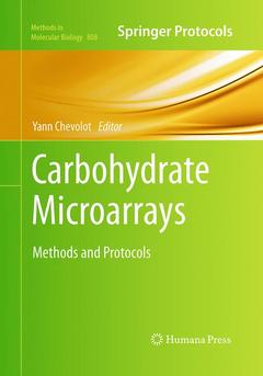 Couverture de l’ouvrage Carbohydrate Microarrays