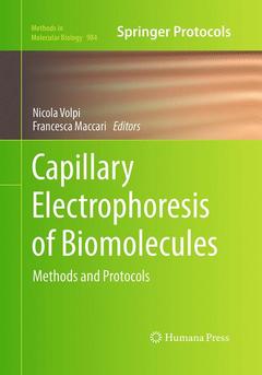Couverture de l’ouvrage Capillary Electrophoresis of Biomolecules