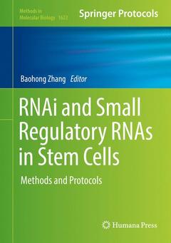 Couverture de l’ouvrage RNAi and Small Regulatory RNAs in Stem Cells