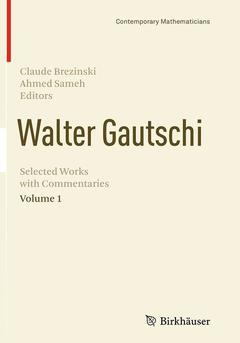 Couverture de l’ouvrage Walter Gautschi, Volume 1