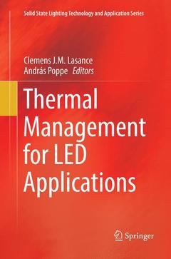 Couverture de l’ouvrage Thermal Management for LED Applications