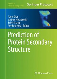 Couverture de l’ouvrage Prediction of Protein Secondary Structure
