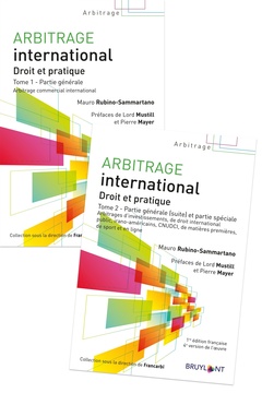 Couverture de l’ouvrage Arbitrage international (2 tomes)