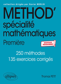 Couverture de l’ouvrage Spécialité Mathématiques - Première - nouveaux programmes