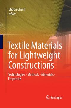 Couverture de l’ouvrage Textile Materials for Lightweight Constructions