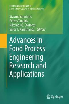 Couverture de l’ouvrage Advances in Food Process Engineering Research and Applications