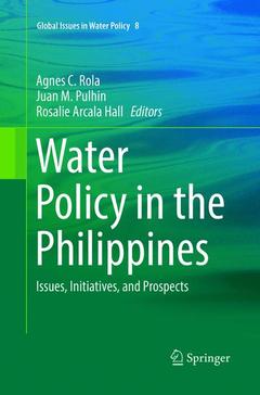 Couverture de l’ouvrage Water Policy in the Philippines