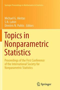 Couverture de l’ouvrage Topics in Nonparametric Statistics