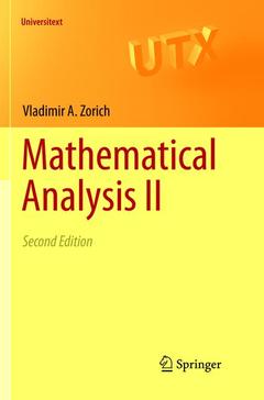 Couverture de l’ouvrage Mathematical Analysis II