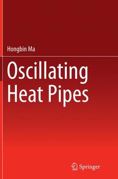 Couverture de l’ouvrage Oscillating Heat Pipes
