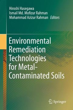 Couverture de l’ouvrage Environmental Remediation Technologies for Metal-Contaminated Soils