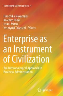 Couverture de l’ouvrage Enterprise as an Instrument of Civilization