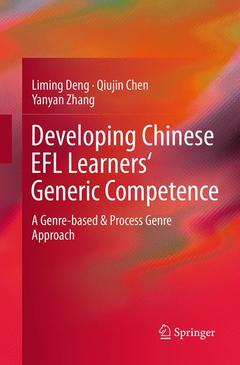 Couverture de l’ouvrage Developing Chinese EFL Learners' Generic Competence