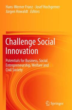 Couverture de l’ouvrage Challenge Social Innovation