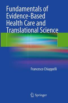 Couverture de l’ouvrage Fundamentals of Evidence-Based Health Care and Translational Science