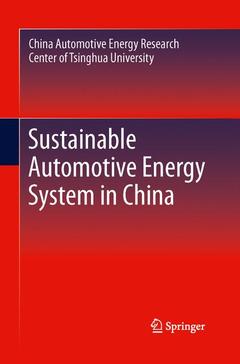 Couverture de l’ouvrage Sustainable Automotive Energy System in China