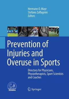 Couverture de l’ouvrage Prevention of Injuries and Overuse in Sports