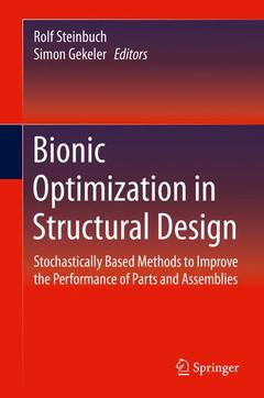 Couverture de l’ouvrage Bionic Optimization in Structural Design