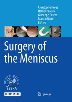 Couverture de l’ouvrage Surgery of the Meniscus
