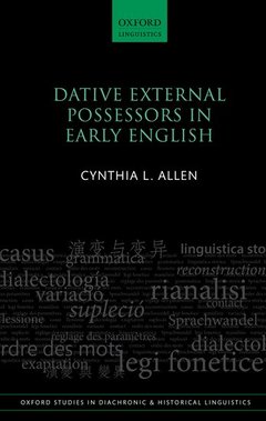 Couverture de l’ouvrage Dative External Possessors in Early English
