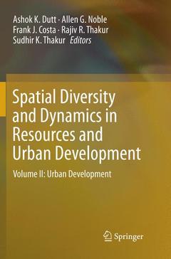 Cover of the book Spatial Diversity and Dynamics in Resources and Urban Development