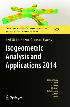 Couverture de l’ouvrage Isogeometric Analysis and Applications 2014