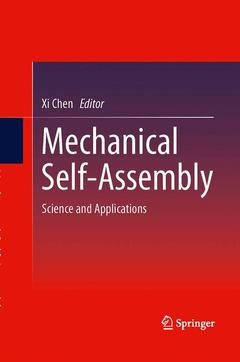 Couverture de l’ouvrage Mechanical Self-Assembly