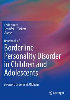 Couverture de l’ouvrage Handbook of Borderline Personality Disorder in Children and Adolescents