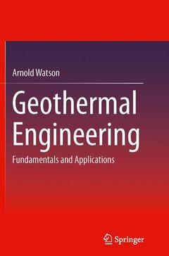 Couverture de l’ouvrage Geothermal Engineering