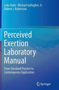Couverture de l’ouvrage Perceived Exertion Laboratory Manual
