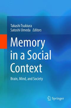 Couverture de l’ouvrage Memory in a Social Context