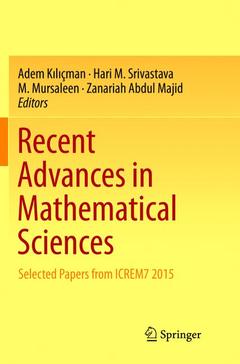 Couverture de l’ouvrage Recent Advances in Mathematical Sciences