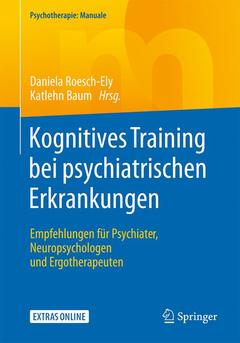 Cover of the book Kognitives Training bei psychiatrischen Erkrankungen