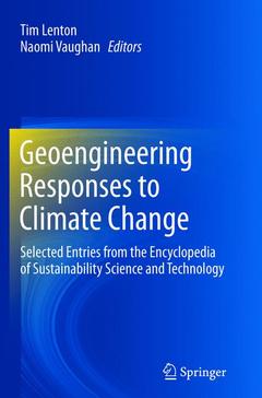 Cover of the book Geoengineering Responses to Climate Change