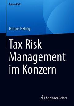 Couverture de l’ouvrage Tax Risk Management im Konzern