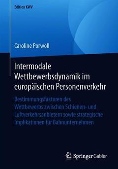 Couverture de l’ouvrage Intermodale Wettbewerbsdynamik im europäischen Personenverkehr