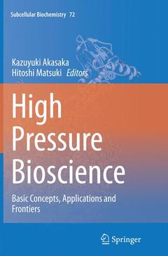 Couverture de l’ouvrage High Pressure Bioscience